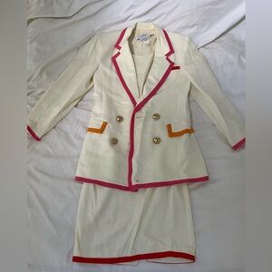 Lillie Rubin Women’s Cream Suit